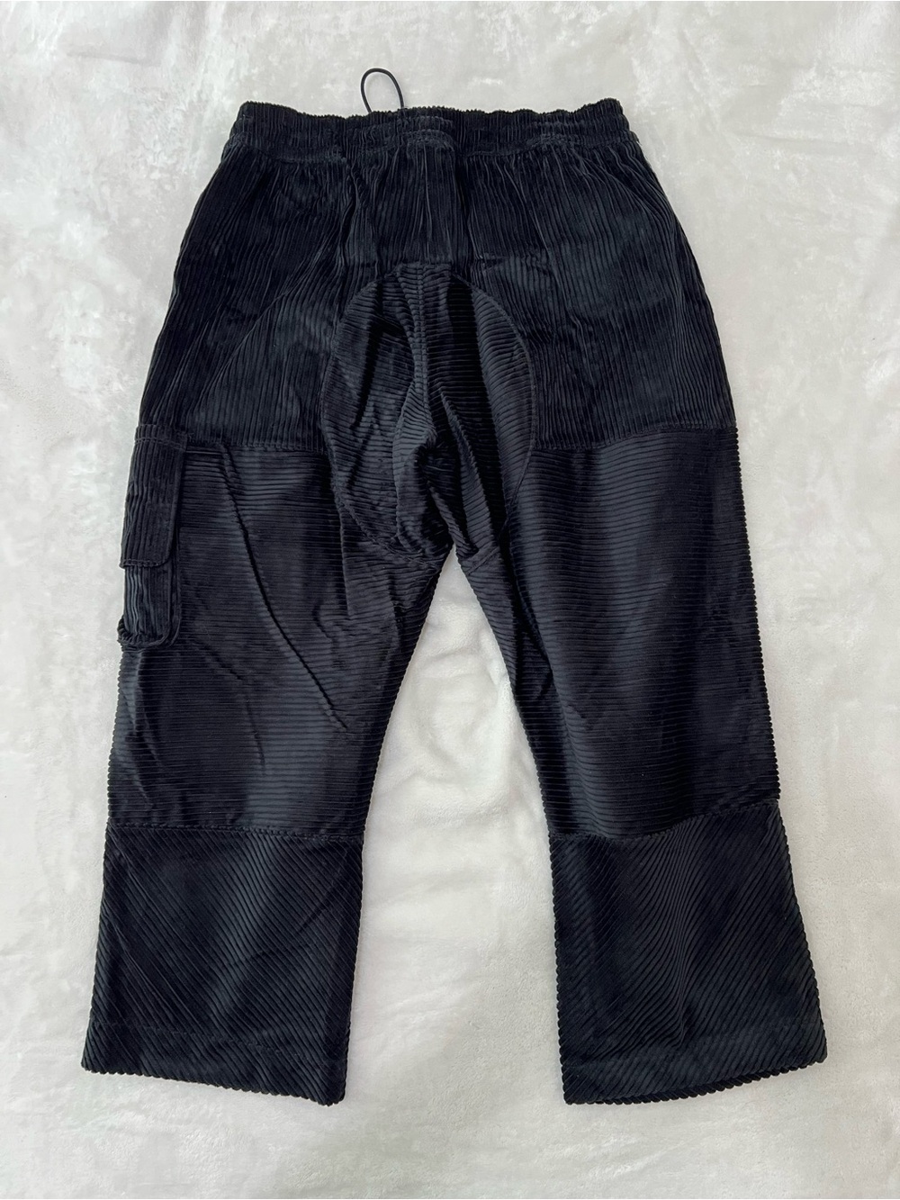 Nike Men's Charcoal Gray Corduroy Drawstring Pants - Picture 2 of 3